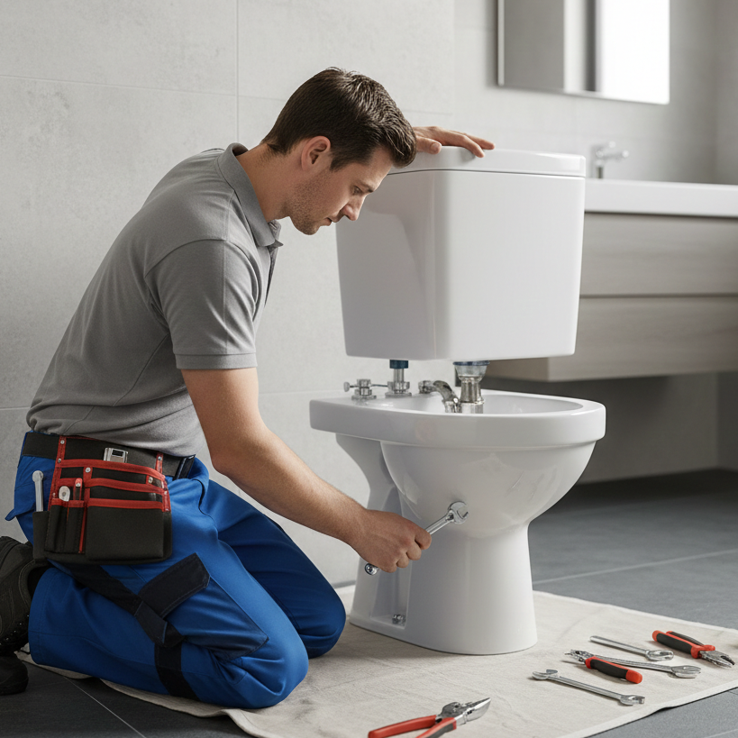 Western Toilet Installation